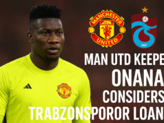 Man Utd keeper Onana considers Trabzonspor loan Man Utd keeper Onana