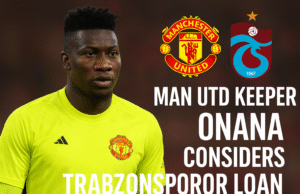 Man Utd keeper Onana considers Trabzonspor loan Man Utd keeper Onana